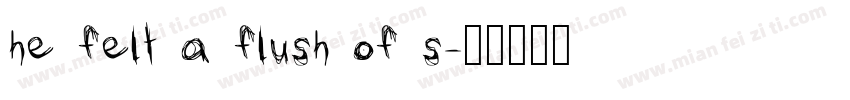 he felt a flush of s字体转换